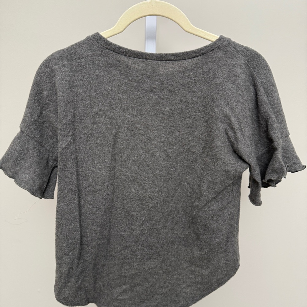 Melrose Market kids Flutter Sleeve Top size M 8/10 - Picture 3 of 3